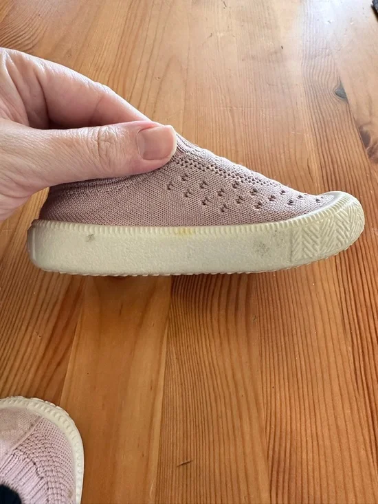 JAN AND JUL | Toddler Slip-On Knit Sneakers - Light Pink - Picture 5 of 6